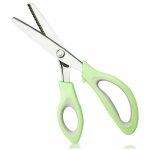 Ciseaux  denteler ciseaux cranteurs de couture pour tissu qualit professionnelle 24cm - verts