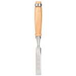 Ciseau plat, accessoire pour le travail du bois, manche en bois, fournitures industrielles portables ...
