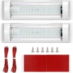 Clairage intrieur, lampes led de plafonnier, clairage de toit 12v - 80v 72 led 6000k pour camping car ...