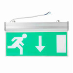 Clairage de sortie de secours � led, feu de signalisation d'urgence � led, feux verts d'�vacuation de ...