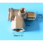 Clapet anti - retour pour compresseur d'air, corps en laiton, filetage interne 1 / 2� / filetage externe ...