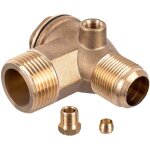 Clapet anti - retour de compresseur en laiton tuyau 1 3 / 4 pouce 6 mm d'air