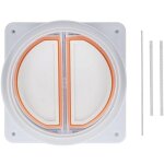 Clapet anti - retour hotte cuisine - acier inox + joint silicone (150 - 180mm) - ej. life