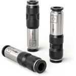 Clapet anti - retour pneumatique droit 3 pi�ces 6 mm pour raccordement aux orifices d'�chappement d'air ...