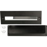 Clapet pour porte d'entr�e - 275 x 90 mm - noir - kotarbau
