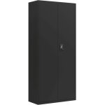 Classeur noir 90x40x200 cm acier vidaxl