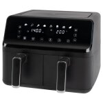 Clatronic - fr 3804 h double 8 l 2700 w friteuse  air chaud noir