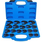 Cl 19pcs ensemble de cls, 1 / 2' 3 / 8' entranement extrieur carr cl mtrique drive mtrique coffret ...