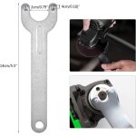 Cl� d'angle � bride en m�tal pour meuleuse dewalt milwaukee makita 193465 - 4 bosch black & decker ryobi ...