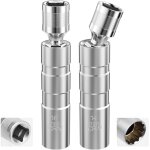 Cle a bougie 14mm et 16mm, 2 pi�ces precision steel cl� � bougie, paroi mince cl�s � bougie allumage, ...