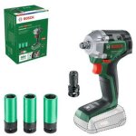 Cl� � chocs bosch universal impactdrive 18v - 350 18 v (senza batteria e caricabatterie) avec accessoires ...