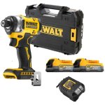 Dcf860e2t - qw visseuse � chocs xr 282nm 18v 2 x 1, 7ah powerstack + chargeur en coffret tstak - dewalt ...