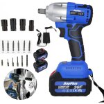 Lucn - cl  chocs sans fil brushless 21v, 420nm boulonneuse a choc, cle a choc electrique avec bote ...