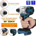 Clé à chocs sans fil brushless drillpro 520n. m 2700 tr / min 1 / 4'' sans batterie (pour makita 18v) ... Clé à chocs sans fil brushless drillpro 520n. m 2700 tr / min 1 / 4'' sans batterie (pour makita 18v) ...