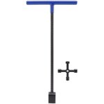 Cl� de compteur d'eau en acier, cl� multifonction � poign�e en t, cl� de bordure avec outil utilitaire ...