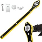 Cl� de cric de voiture, cric � cliquet pour voiture avec universel adaptateurs convient � tous les �l�vateurs ...
