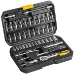 Cl�s � douille topex 1 / 4 , 46 pi�ces - coffret professionnel
