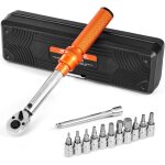 Cle dynamometrique a declenchement entrainement 6, 4 mm 2, 3 - 22, 6 n. m, jeu de cles a cliquet bidirectionne ...