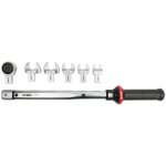 Cl� dynamom�trique multi + 40 - 200 nm, 7 pi�ces avec accessoires et porte - accessoire carr�, industrie, ...