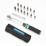 Cl� dynamom�trique pr�r�gl�e 2 - 24 nm - coffret de 15 pi�ces, comprenant des embouts � changement rapide ...