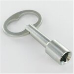 Cl� edf acier � triangle femelle de 11mm - 1 pi�ce