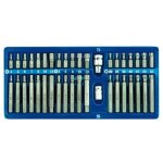 Cl�s hexagonales, torx et cannel�es sp�ciales, jeu de 40 dans un coffret m�tallique 66400 vorel