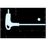 Cl mle facom manche en t 6 pans sls 10 mm