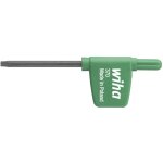 Wiha - cl mle avec manche drapeau torx oxyd noir t9 (03728)