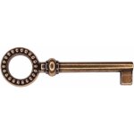 Cl� de meuble xvi perl�e 74mm finition laiton serrure pour armoire vintage r�novation meubles anciens ...