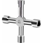 Cl� multifonction 4 voies pour porte d'eau �lectrique, compteur de gaz, bo�te d'armoire, ouverture de ...