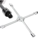 Cl� � roue cruciforme forcekraft 17 - 19 - 21 - 22 mm avec adaptateur 1 / 2 .