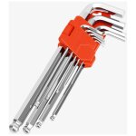 Cl� torx, jeu de 9 cl� hexagonale cl� allen manche long outil de r�paration de couple de torsion etoile ...