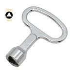 Cl� triangulaire en m�tal cl� de la bo�te du compteur cl� triangle � douille argent , cl� pour armoires ...