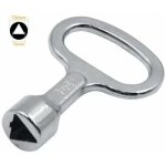 Cl� triangulaire en m�tal cl� de la bo�te du compteur cl� triangle � douille argent, cl� pour armoires ...