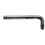 Cl pour vis inviolable torx t20 acier brut - 1 pice