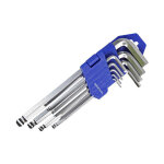Clefs allen males longues pour vlos cls  embout sphrique, semaket, bleu, 1 jeu de 9 pices