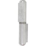 Clemenson paumelle soudalu aluminium bouts ronds bague inox graisseur: sans graisseur - longueur (mm): ...