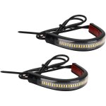 Clignotant moto, moto coulant ambre led fourche clignotant bande lumineuse barre de lampe - ahlsen