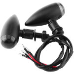 Clignotants moto style balle - noir (paire de 2)