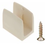 Clip bloqueur de manivelle volet roulant beige support guide manette plastique 15mm - 18mm universel ...