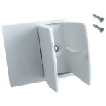 Clip bloqueur de manivelle volet roulant blanc avec plaquette d�port support guide manette plastique ...