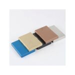 Clip avec cloison - prot�g� rfid - acier inoxydable - portefeuille m�tal