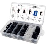 Clip de fixation de carrosserie, 100 pi�ces, pour la r�paration de carrosserie, pour porte de voiture, ...