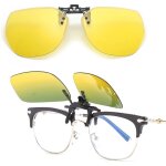 Clip lunettes conduite de nuit polaris�es - r�duisez l'�blouissement et le stress visuel - lunette de ...
