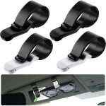 Clip pare soleil voiture silicone 4 pi�ces support antid�rapant lunettes de soleil