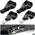 Clip de pare - soleil de voiture en silicone, 4 pices, support antidrapant pour lunettes de soleil, ...