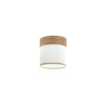 Cloe white / chloe light wood e27 plafonnier / abat - jour (�16 x 16 x 16 x 16 cm)