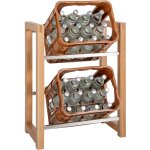 Clp - prsentoir pour caisses de boissons robin chne pour 2 caisses