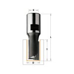 Cmt: fraise carbure à défoncer 22mm longue - queue filetage m12 Cmt: fraise carbure à défoncer 22mm longue - queue filetage m12