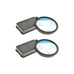 2 kit de filtres hepa pour rowenta / moulinex / tefal compact power cyclonic aspirateur ro3731ea ro3753ea ...